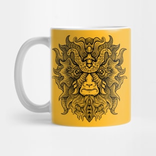 Lineart Monkey Mug